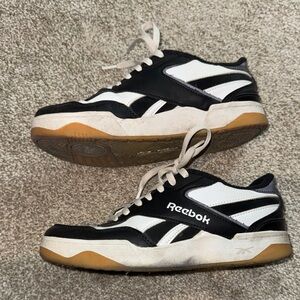 Reebok Classic Black and White Athletic Shoes